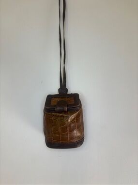 Vintage faux reptile bucket bag by Jackson